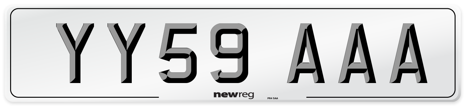 YY59 AAA Number Plate from New Reg